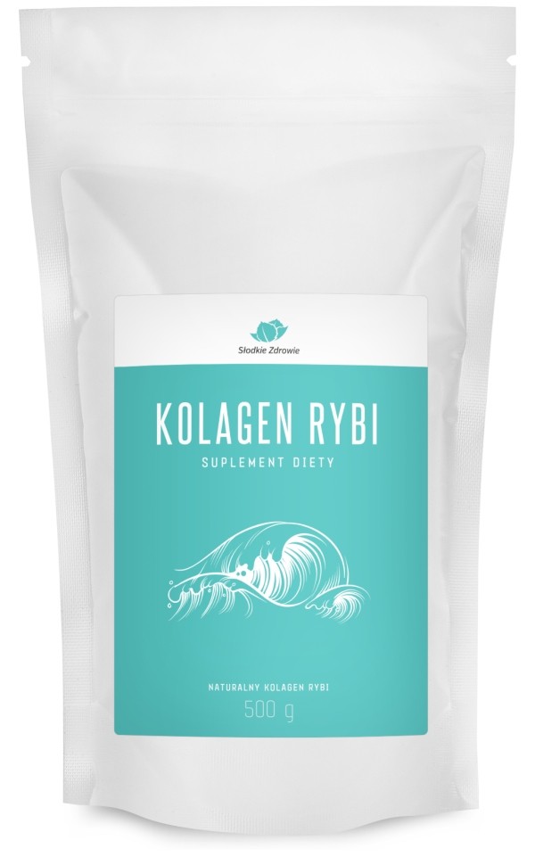 Kolagen rybi - czysty morski w proszku - na skórę - 500g